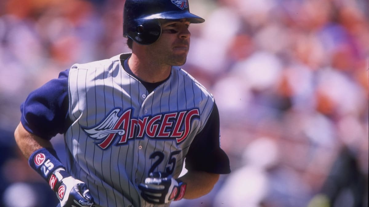 1996-08-21-005 Jim Edmonds, Taken when the Angels faced the…