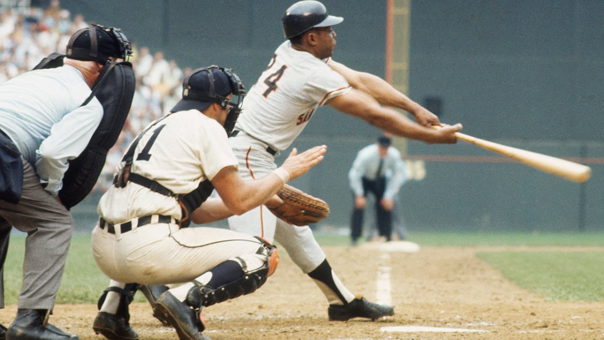 Richie Ashburn beats out Willie Mays in 1958