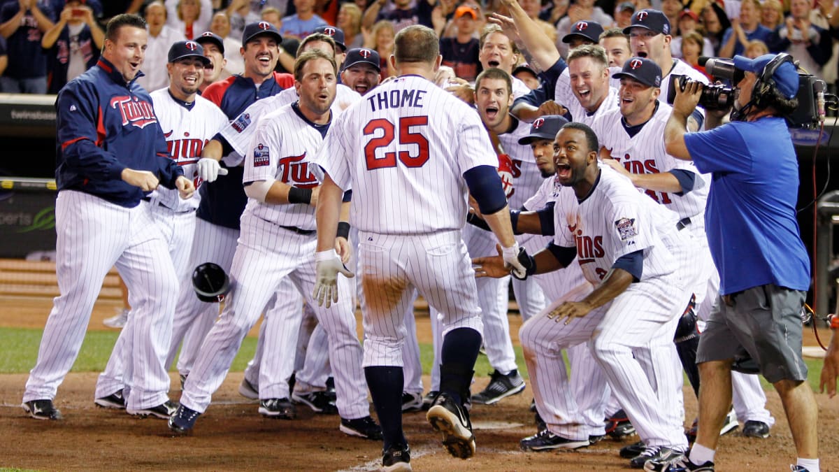 Farewell, Jim Thome? Indians lose to Twins in 10 - The San Diego  Union-Tribune
