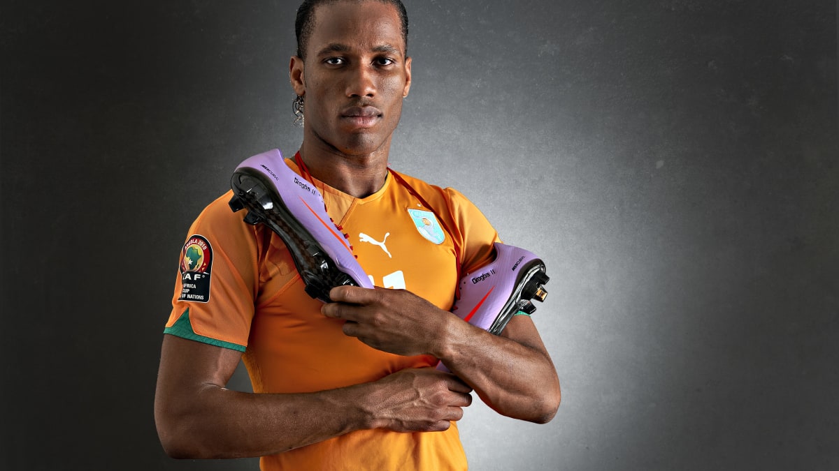 Didier Drogba presented with commemorative shirt following 101st Ivory Coast  cap