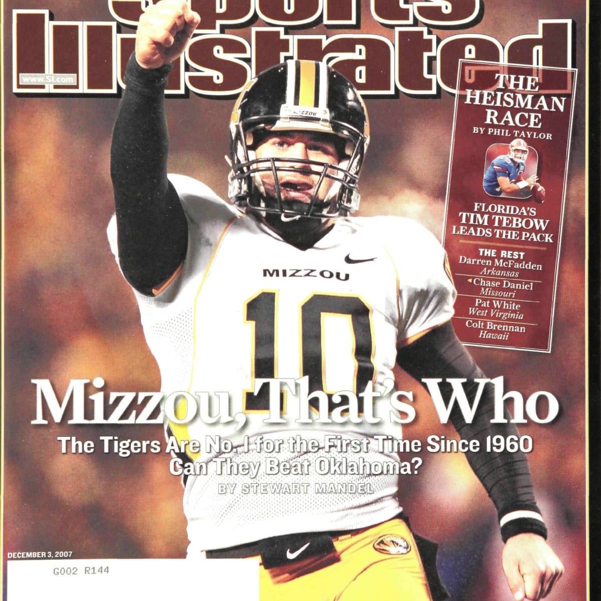 Chase Daniel University of Missouri Sports Illustrated College Football  Card