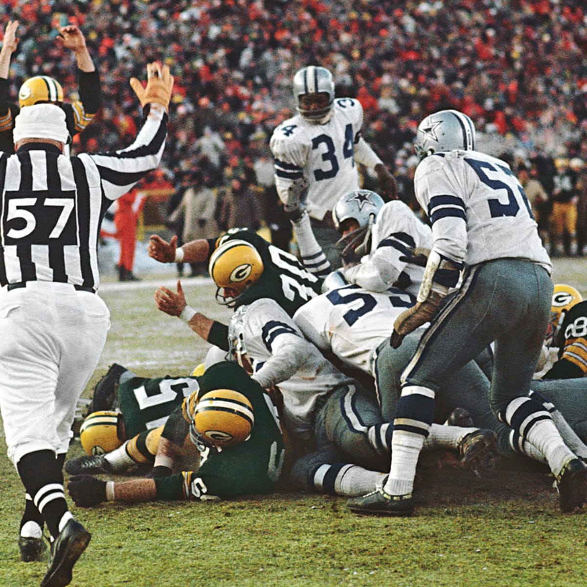 Bart Starr Green Bay Packers beat Dallas Cowbosy in Ice Bowl