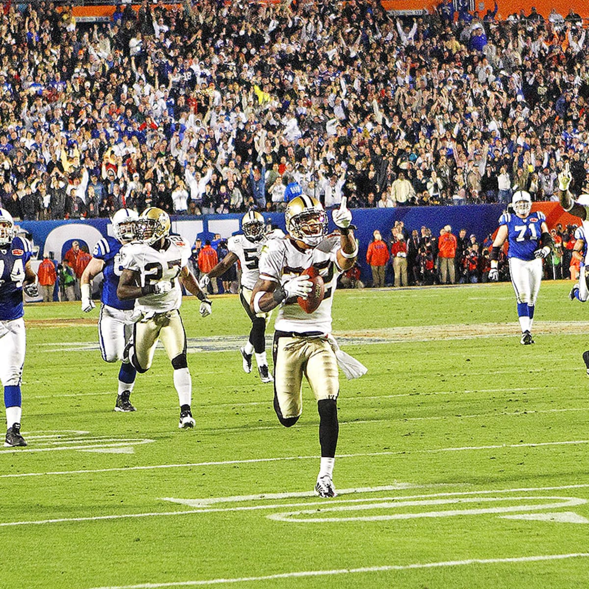 Super Bowl XLIV Saints storm past Peyton Manning Colts Sports