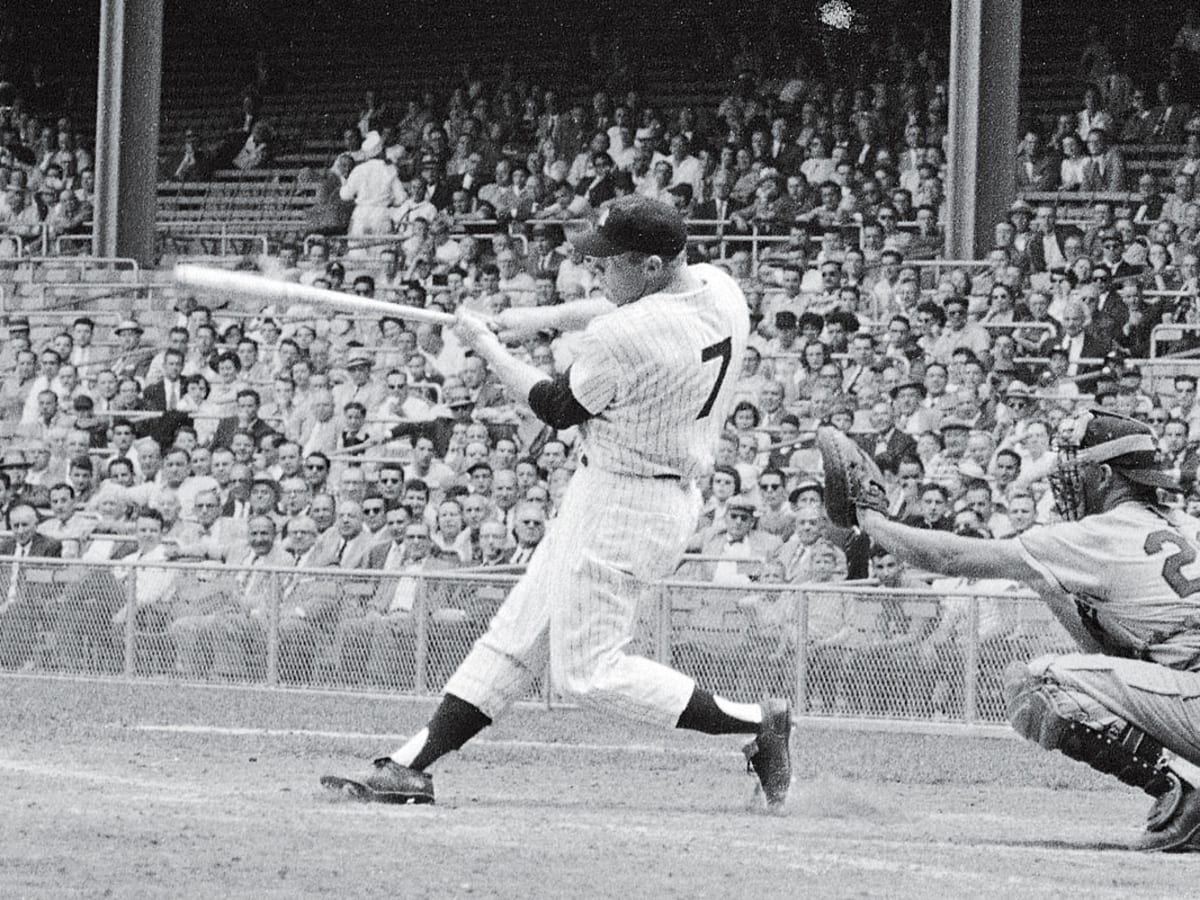 Mickey Mantle- With bat looking towards his right