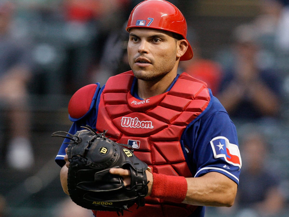 Pudge Rodriguez, OUT AT THE PLATE! 