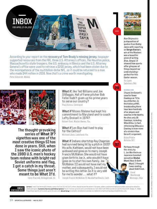 April 17, 2017 - Sports Illustrated Vault