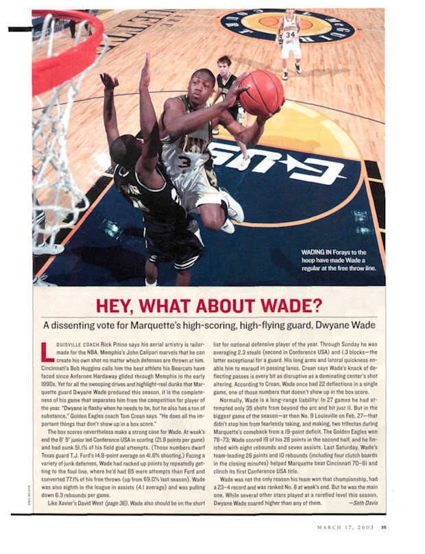 March 17, 2003 Table Of Contents - Sports Illustrated Vault