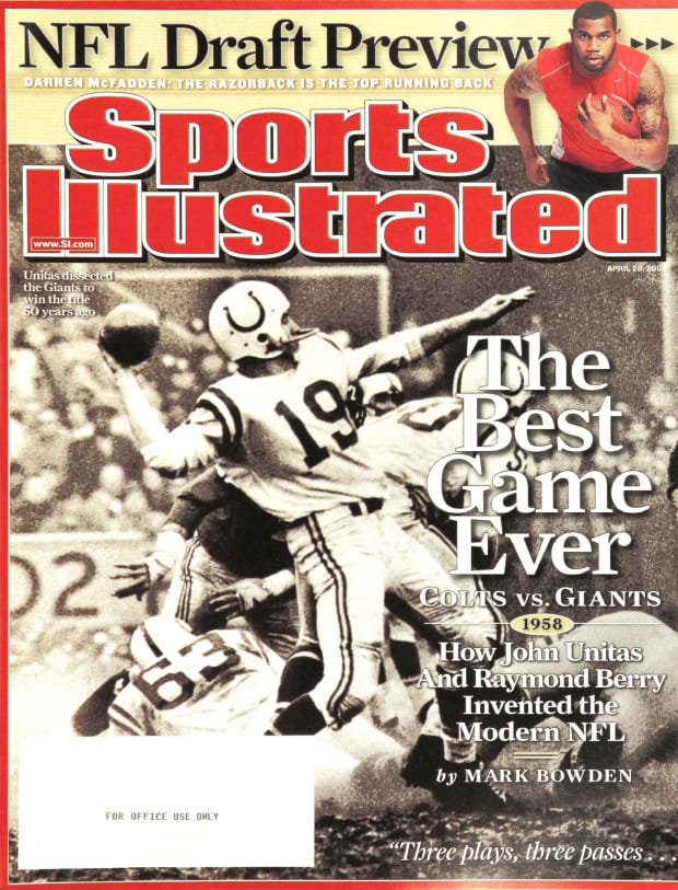 The Best Game Ever 1958 Colts Vs. Giants Sports Illustrated Cover by Sports  Illustrated