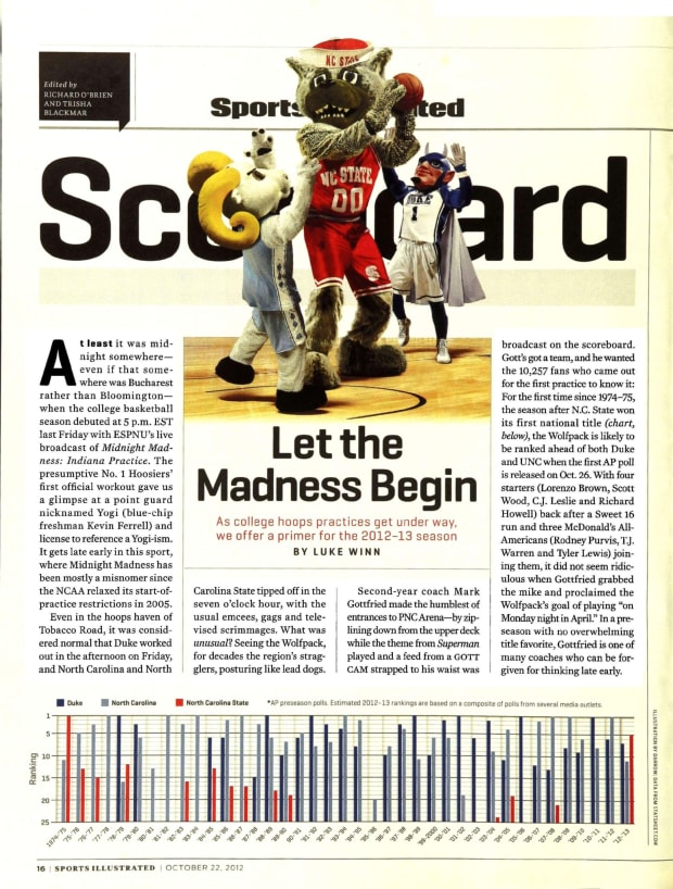 On : From SI's Oct. 22, 2012 issue - Sports Illustrated