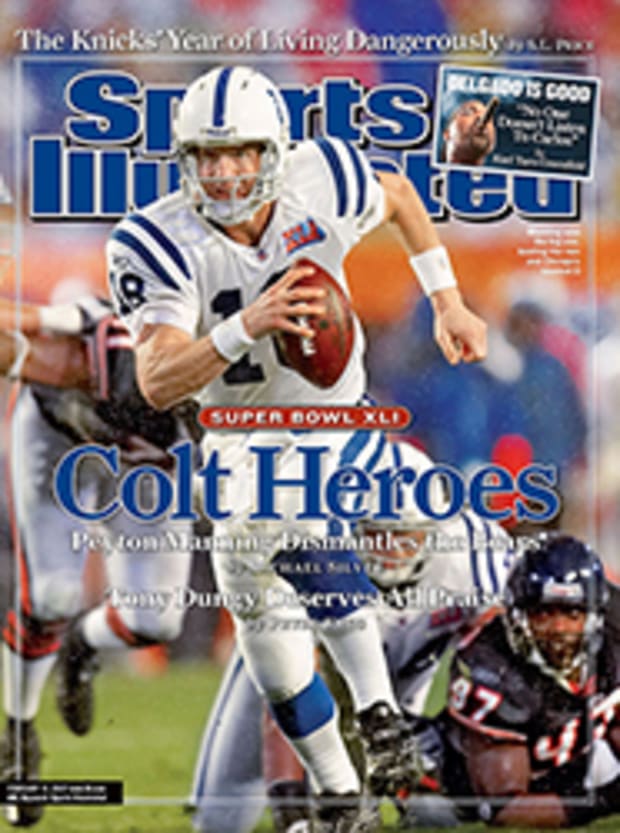 : Peyton Manning - Yes He Can - The Indianapolis Colts defeat the  New England Patriots to win the AFC Championship - Sports Illustrated -  January 29, 2007 - NFL Playoffs - SI : Collectibles & Fine Art