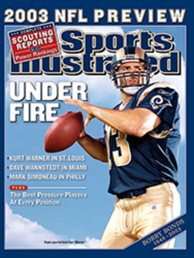 Jacksonville Jaguars Qb Mark Brunell And Carolina Panthers Sports  Illustrated Cover by Sports Illustrated