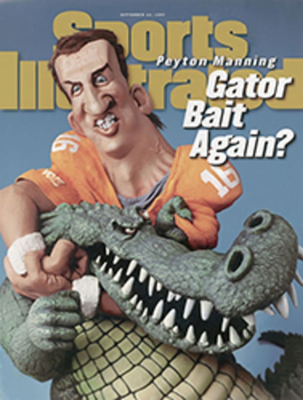 Florida Gators coach Steve Spurrier taming Tennessee's Peyton Manning -  Sports Illustrated Vault