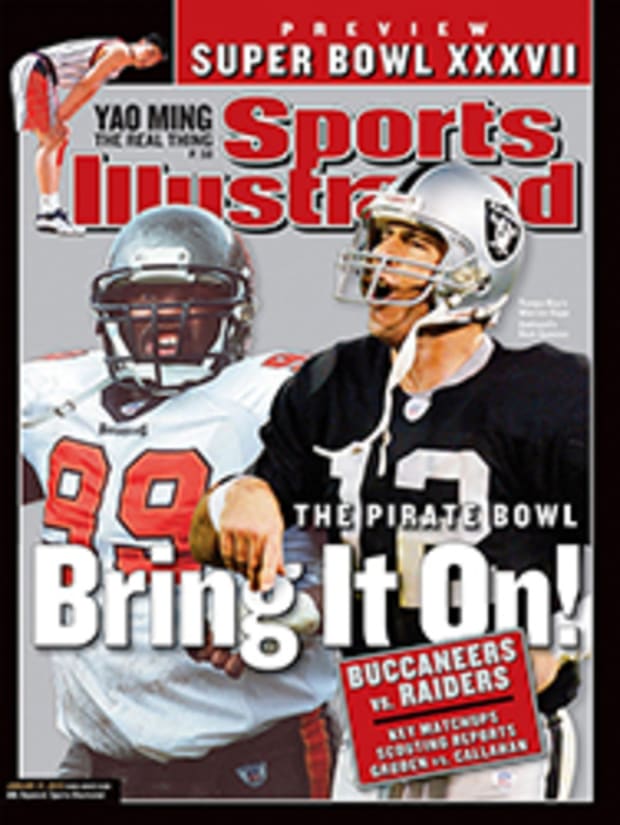 Tampa Bay Buccaneers Joe Jurevicius, Super Bowl Xxxvii Sports Illustrated  Cover by Sports Illustrated