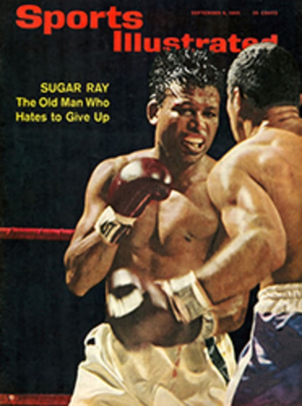 Sugar Ray Robinson v Turpin Door Poster of Programme 