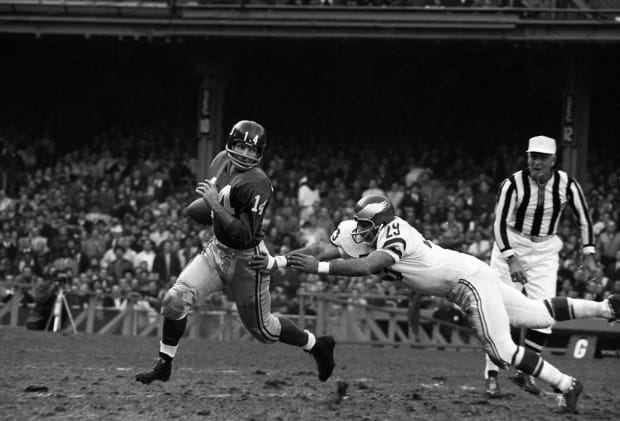 New York Giants Qb Y.a. Tittle Sports Illustrated Cover Acrylic Print