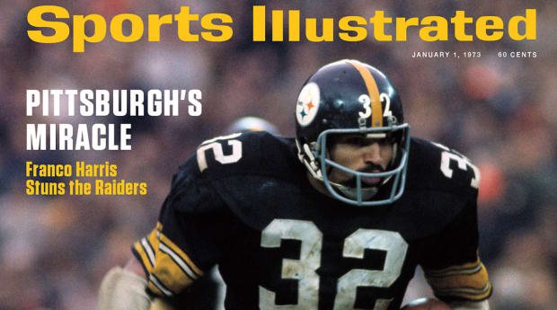 Pittsburgh Steelers Franco Harris Sports Illustrated Cover Metal