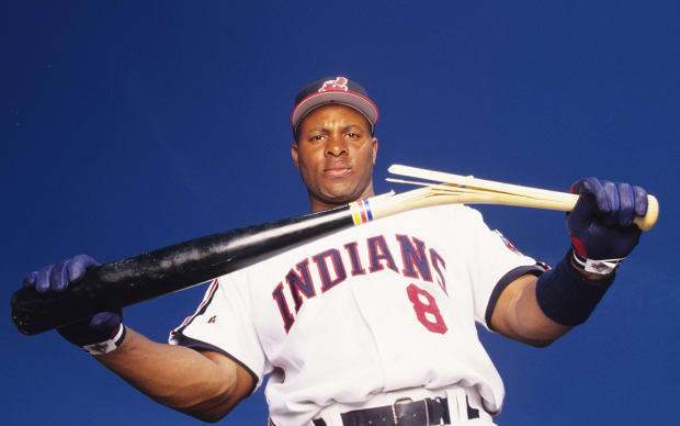 A's 2/C/07MAY96/SP/LH--Cleveland Indians Albert Belle, left field