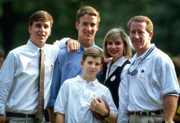 Archie, Peyton & Eli Manning Signed, Manning: A Father, His Sons