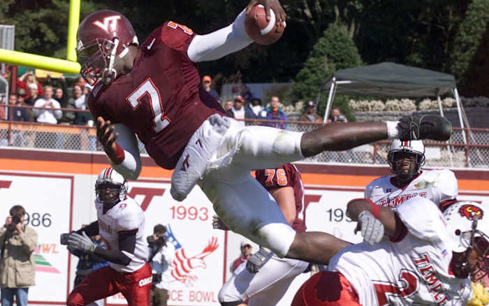 Michael Vick Is Virginia Tech's Star Without The Ego To Match - Sports ...