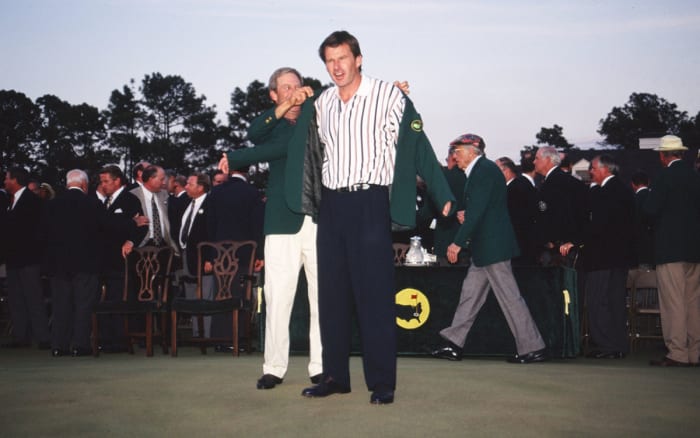 Nick Faldo wins 1996 Masters after Greg Norman collapse - Sports ...