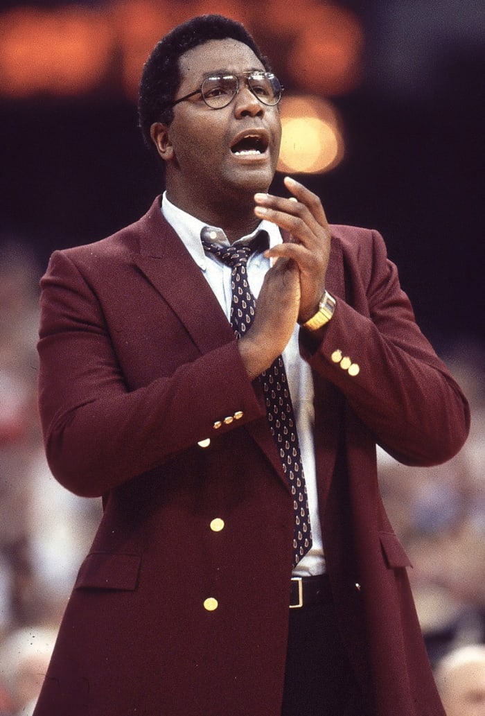Georgetown coach John Thompson on the sideline