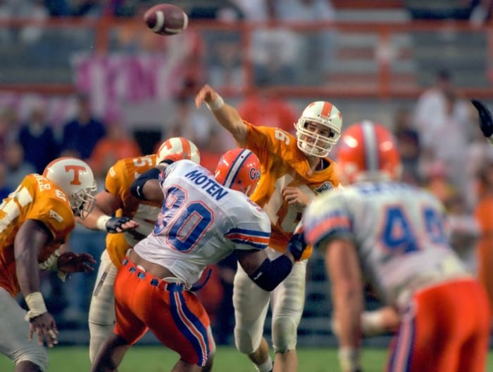 Florida Gators coach Steve Spurrier taming Tennessee’s Peyton Manning