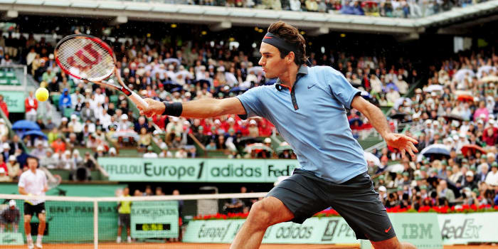 Roger Federer at the 2009 French Open