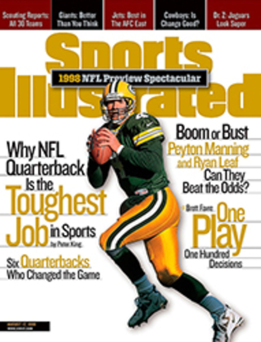 The Toughest Job In Sports As rookies Peyton Manning and Ryan Leaf are  about to find out, an NFL quarterback must withstand unparalleled  pressure--a fact most of their young predecessors in the