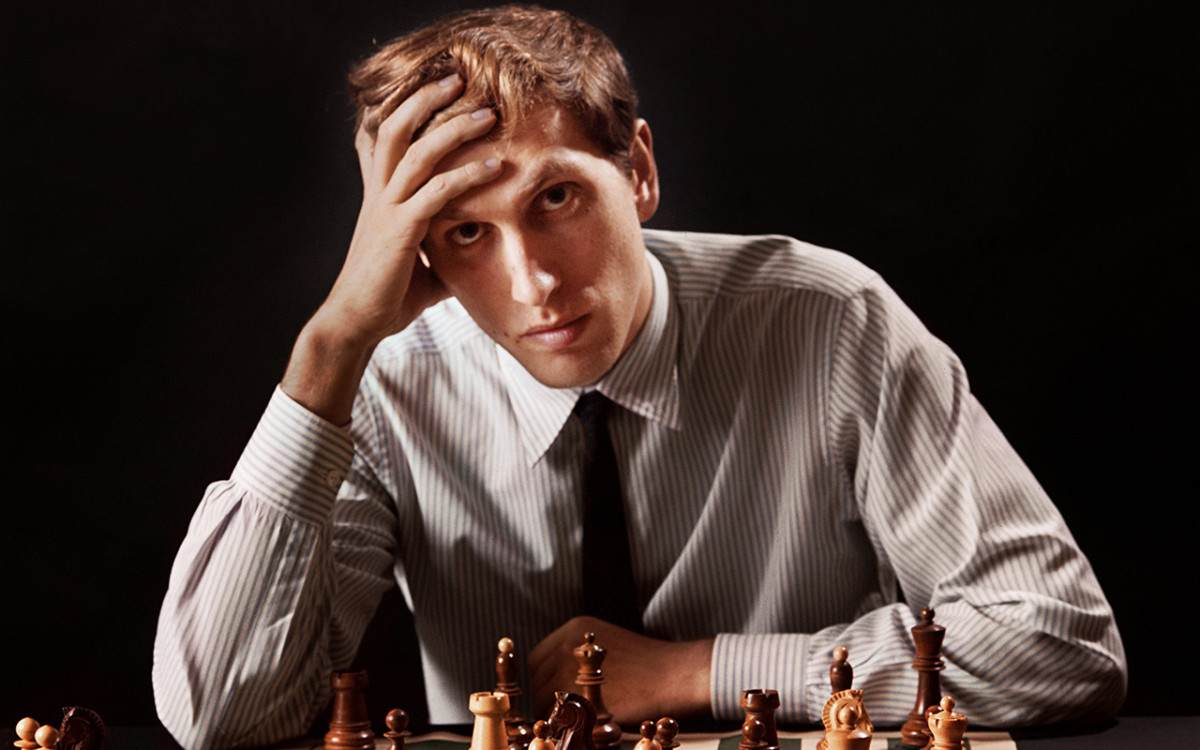 Bobby Fischer Contemplating Chess Move by Bettmann