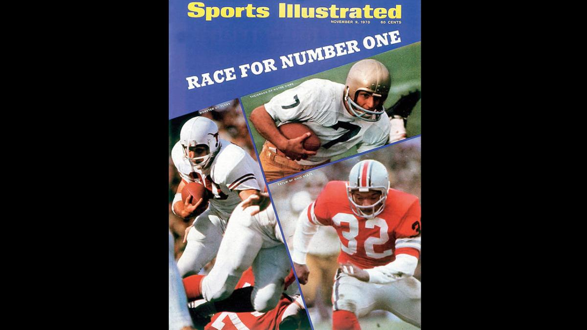 Notre Dame Qb Joe Theismann, Texas Steve Worster, And Ohio Sports  Illustrated Cover by Sports Illustrated