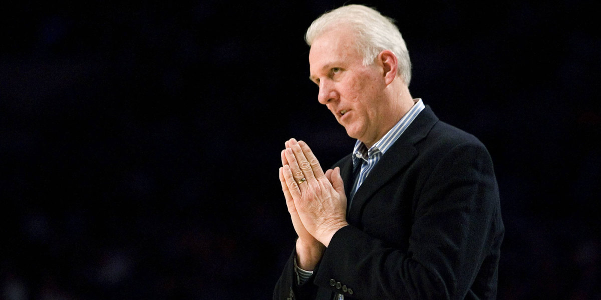 San Antonio Spurs coach Gregg Popovich