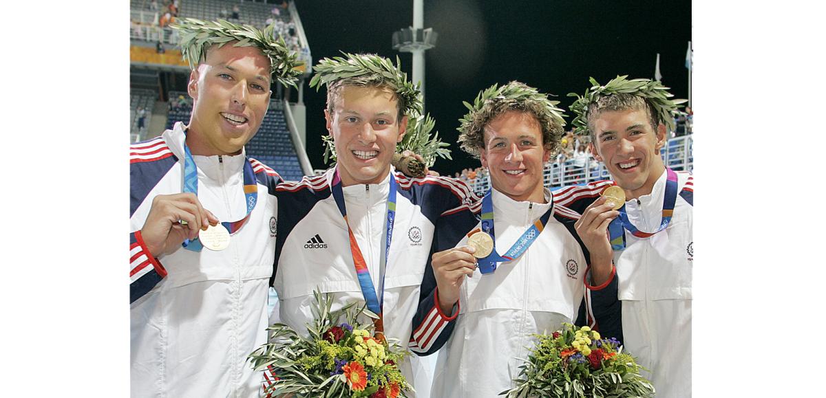 Vanderkaay, Phelps, Lochte and Keller won gold in Athens.